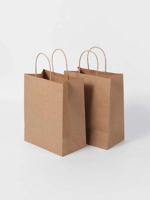 comprar Bolsas de papel castanho castanho Kraft bolsas de compras leves online manufacture