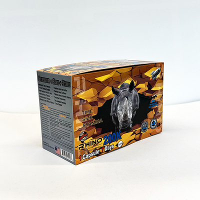 Opções personalizadas Caixas de papel para embalar Rhino 69 em um lugar frio