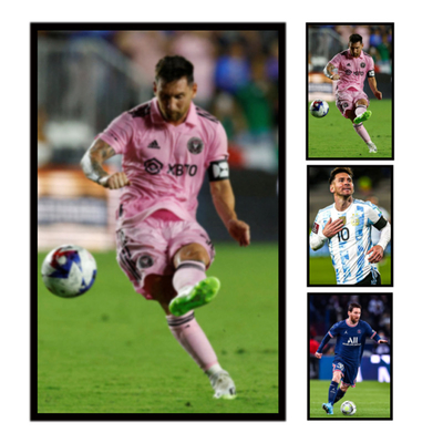 PET Messi Lenticular Pôster 3D Custom 0.6mm espessura sem quadro