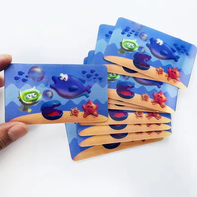 Cartão 3D PET Lenticular personalizável para publicidade e lembranças